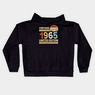 Vintage Since 1965 Limited Edition 58th Birthday Gift Vintage Men's Kids Hoodie